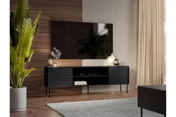 Belonger Tv-bänk 180 cm - Svart - Möbler - TV- & Mediamöbler - TV bänk & mediabänk