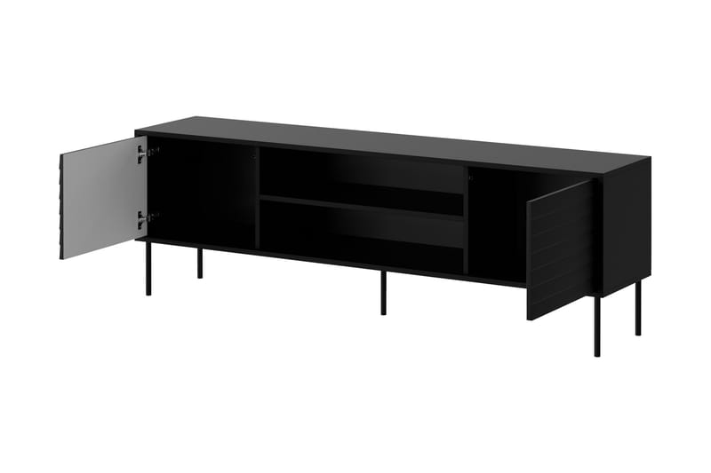 Belonger Tv-bänk 180 cm - Svart - Möbler - TV- & Mediamöbler - TV bänk & mediabänk