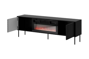 Belonger Tv-bänk 180 cm - Svart/Valnöt - Möbler - TV- & Mediamöbler - TV bänk & mediabänk