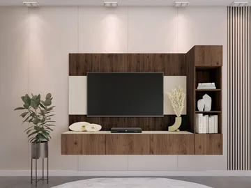 Bernice Tv-skåp 220 cm - brun - Möbler - TV- & Mediamöbler - TV-möbelset