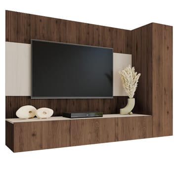 Bernice Tv-skåp 220 cm - brun - Möbler - TV- & Mediamöbler - TV-möbelset