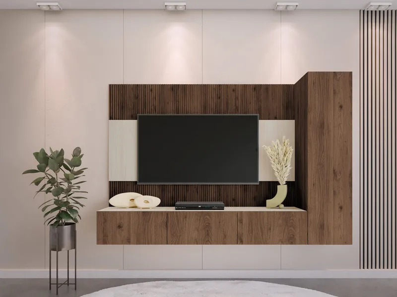Bernice Tv-skåp 220 cm - brun - Möbler - TV- & Mediamöbler - TV-möbelset