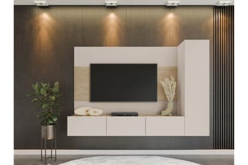 Bernice Tv-skåp 220x38 cm - Beige - Möbler - TV- & Mediamöbler - TV-skåp