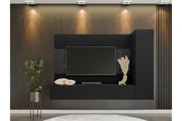 Bernice Tv-skåp 220x38 cm - Svart - Möbler - TV- & Mediamöbler - TV-skåp