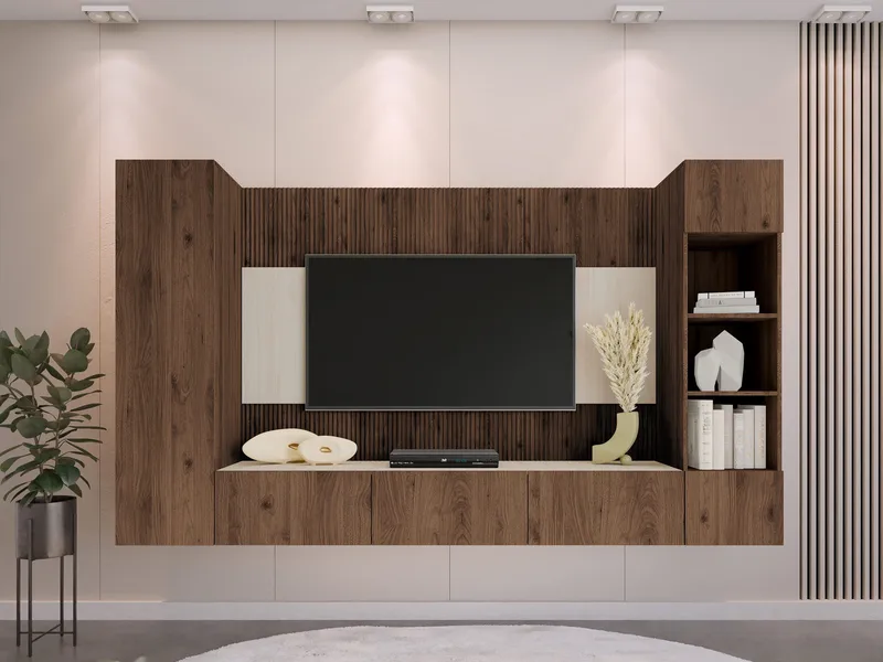 Bernice Tv-skåp 260 cm - brun - Möbler - TV- & Mediamöbler - TV-möbelset