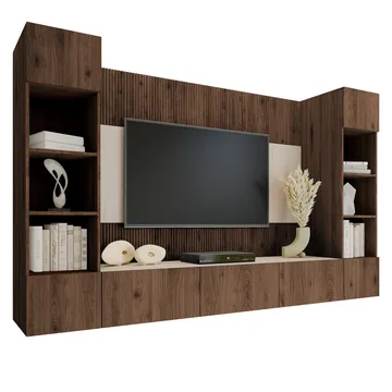 Bernice Tv-skåp 260 cm - brun - Möbler - TV- & Mediamöbler - TV-möbelset