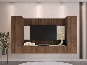 Bernice Tv-skåp 260 cm - brun - Möbler - TV- & Mediamöbler - TV-möbelset