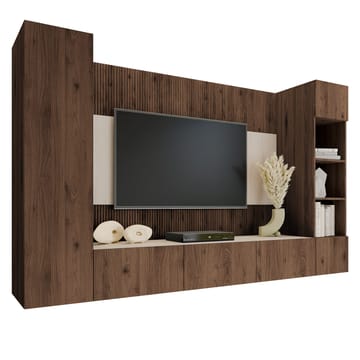 Bernice Tv-skåp 260 cm - brun - Möbler - TV- & Mediamöbler - TV-möbelset
