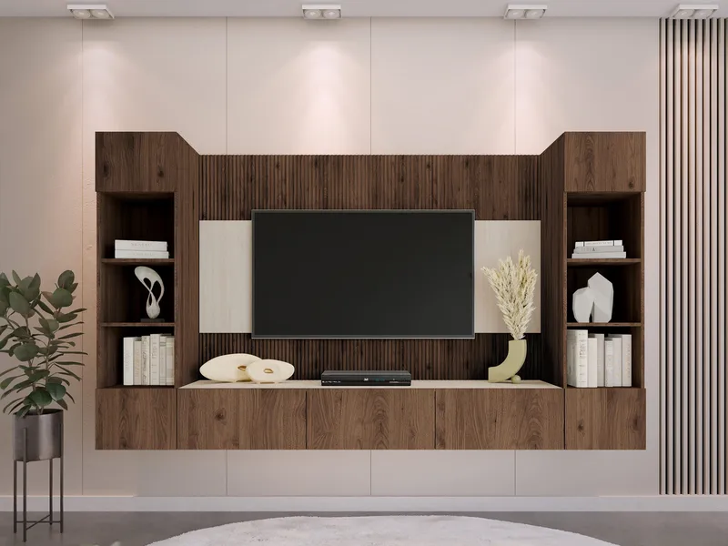 Bernice Tv-skåp 260 cm - brun - Möbler - TV- & Mediamöbler - TV-möbelset