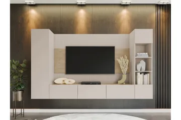 Bernice Tv-skåp 260x38 cm - Beige - Möbler - TV- & Mediamöbler - TV-möbelset