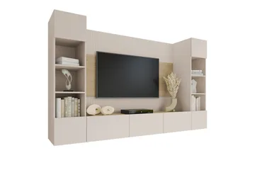 Bernice Tv-skåp 260x38 cm - Beige - Möbler - TV- & Mediamöbler - TV-möbelset