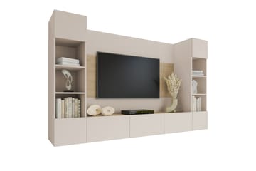 Bernice Tv-skåp 260x38 cm - Beige - Möbler - TV- & Mediamöbler - TV-skåp