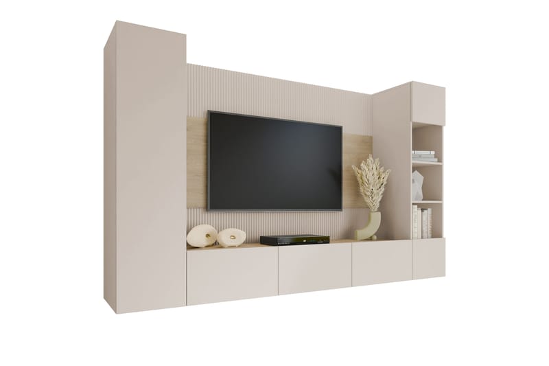 Bernice Tv-skåp 260x38 cm - Beige - M�öbler - TV- & Mediamöbler - TV-skåp