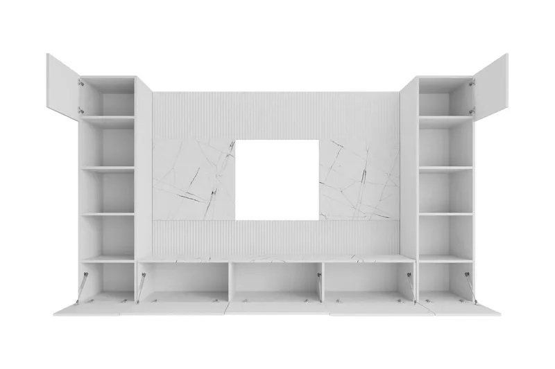 Bernice Tv-skåp 260x38 cm - Beige - Möbler - TV- & Mediamöbler - TV-möbelset