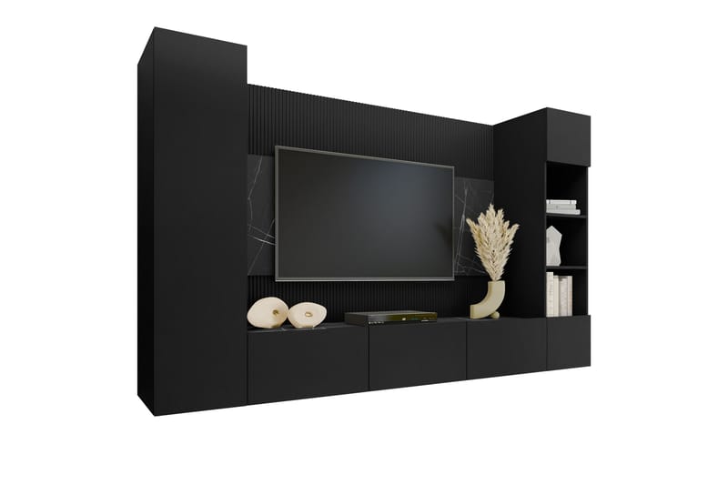 Bernice Tv-skåp 260x38 cm - Svart - M�öbler - TV- & Mediamöbler - TV-skåp