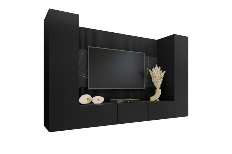 Bernice Tv-skåp 260x38 cm - Svart - M�öbler - TV- & Mediamöbler - TV-skåp