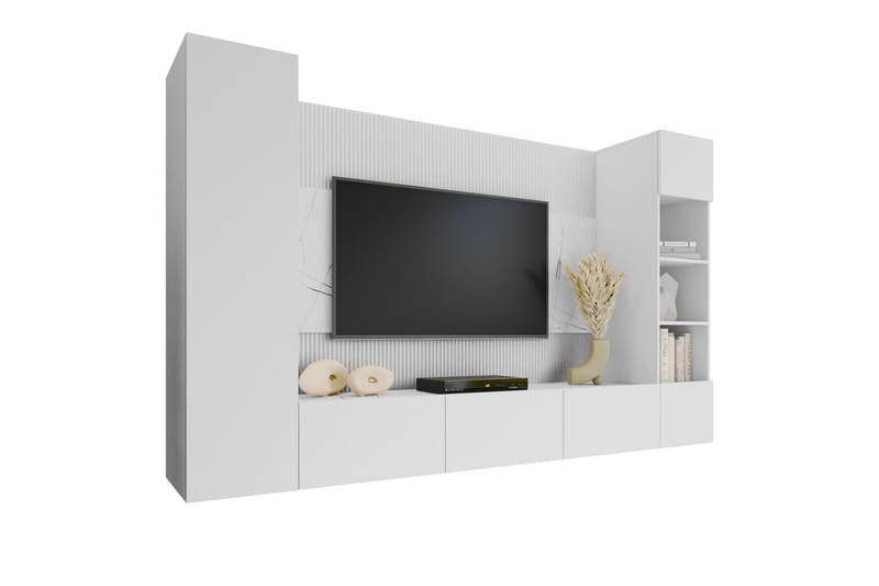 Bernice Tv-skåp 260x38 cm - Vit - Möbler - TV- & Mediamöbler - TV-skåp