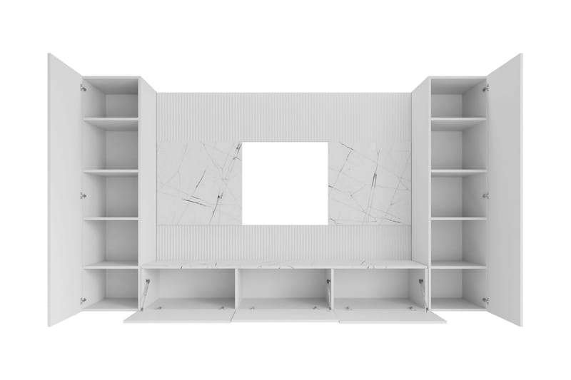 Bernice Tv-skåp 260x38 cm - Vit - Möbler - TV- & Mediamöbler - TV-skåp