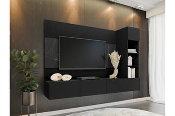 Bernice Tv-skåp 38x150 cm - Svart - Möbler - TV- & Mediamöbler - TV-möbelset