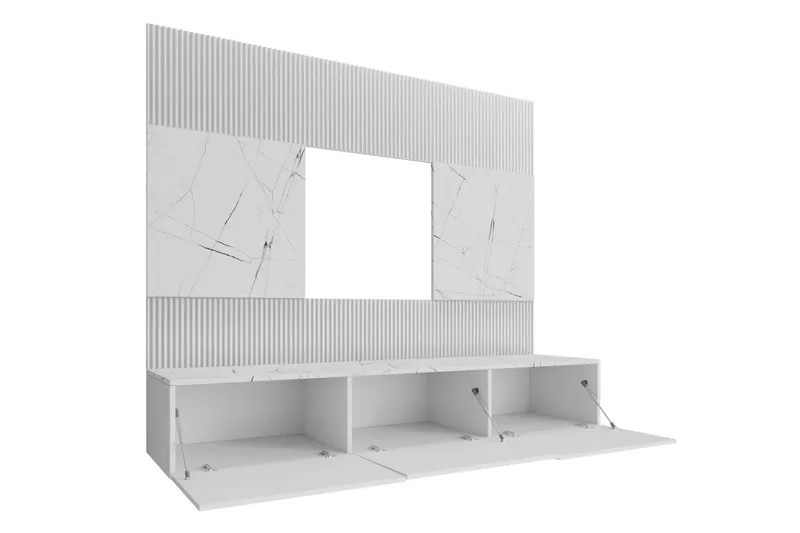 Bernice Tv-skåp 38x150 cm - Vit - Möbler - TV- & Mediamöbler - TV-möbelset