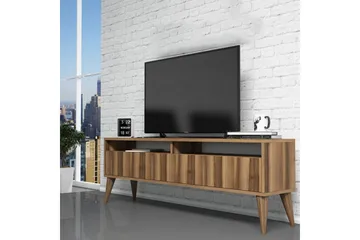 Bexheti Golvstående TV Bänk 150 cm med Förvaring i Valnöt - Brun - Möbler - TV- & Mediamöbler - TV bänk & mediabänk