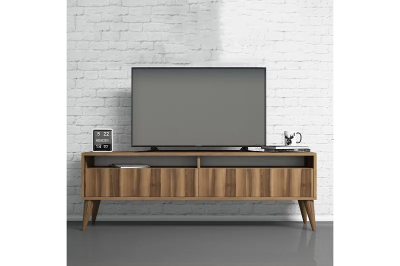 Bexheti Tv-bänk 150 cm - Valnöt - Möbler - TV- & Mediamöbler - TV bänk & mediabänk