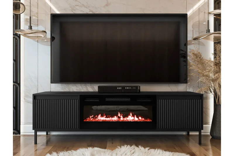 Bjurholm Tv-bänk 174 cm - Svart - Möbler - TV- & Mediamöbler - TV bänk & mediabänk