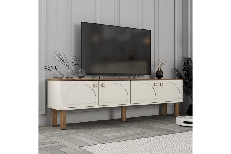 Bohem Tv-bänk 180 cm - Cremevit/Multifärgad - Möbler - TV- & Mediamöbler - TV bänk & mediabänk
