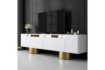 Bohem Tv-bänk 180 cm - Guld/Vit - Möbler - TV- & Mediamöbler - TV bänk & mediabänk