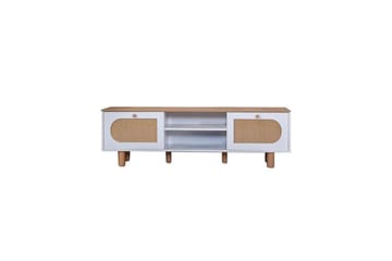 Bohem Tv-bänk 180 cm - Mediumfärgat trä/Vit - Möbler - TV- & Mediamöbler - TV bänk & mediabänk