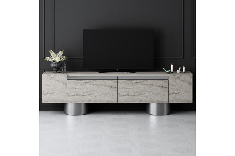 Bohem Tv-bänk 180 cm - Natur/Silver - Möbler - TV- & Mediamöbler - TV bänk & mediabänk