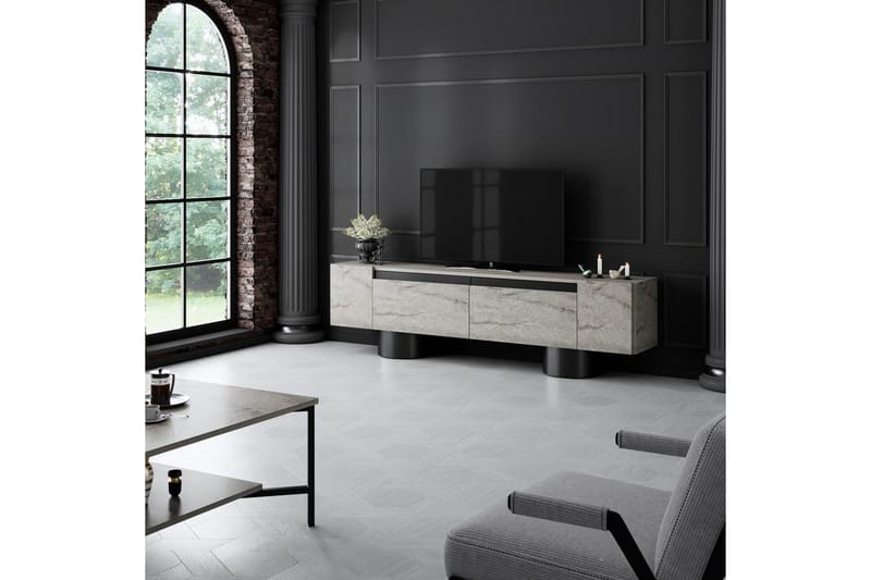 Bohem Tv-bänk 180 cm - Natur/Svart - Möbler - TV- & Mediamöbler - TV bänk & mediabänk