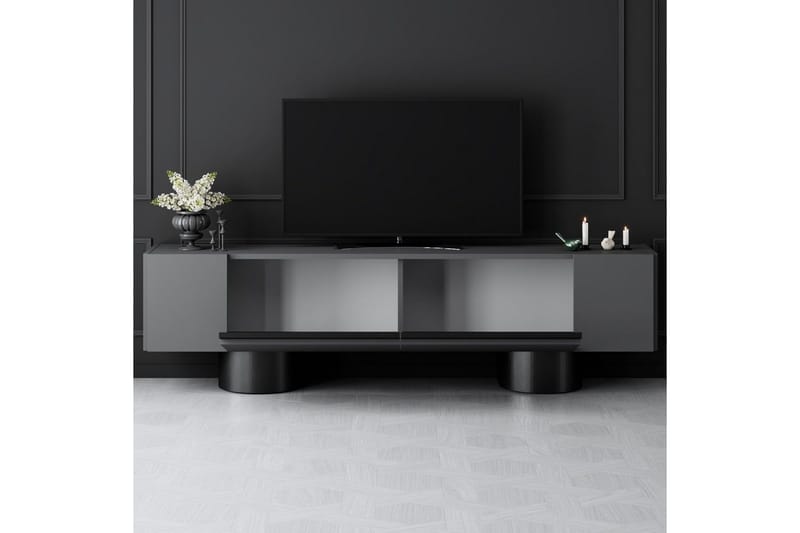 Bohem Tv-bänk 180 cm - Svart/Antracit - Möbler - TV- & Mediamöbler - TV bänk & mediabänk