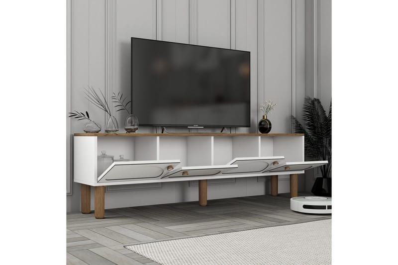 Bohem Tv-bänk 180 cm - Vit - Möbler - TV- & Mediamöbler - TV bänk & mediabänk