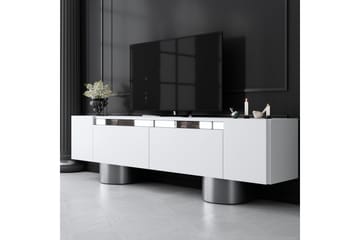 Bohem Tv-bänk 180 cm - Vit/Silver - Möbler - TV- & Mediamöbler - TV bänk & mediabänk