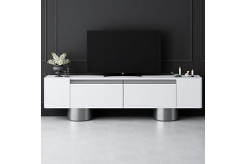 Bohem Tv-bänk 180 cm - Vit/Silver - Möbler - TV- & Mediamöbler - TV bänk & mediabänk