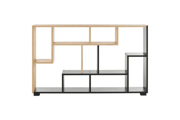 Bokhylla Alma Ljus trä, svart - Ljus trä, svart - Förvaring - Hylla - Bokhylla