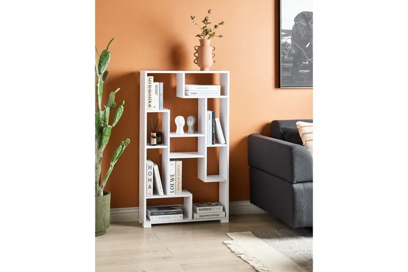 Bokhylla Alma Vit - Vit - Förvaring - Hylla - Bokhylla