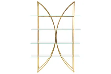 Bokhylla Hollow Guld - Guld - Möbler - TV- & Mediamöbler - CD-hylla & DVD-hylla