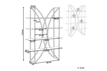 Bokhylla Hollow Guld - Guld - Möbler - TV- & Mediamöbler - CD-hylla & DVD-hylla