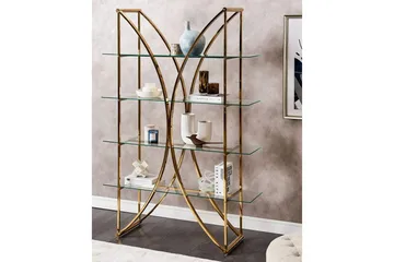 Bokhylla Hollow Guld - Guld - Möbler - TV- & Mediamöbler - CD-hylla & DVD-hylla