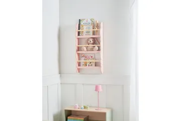 Bokhylla Rigolet Rosa, ljust trä - Rosa, ljust trä - Förvaring - Hylla - Bokhylla