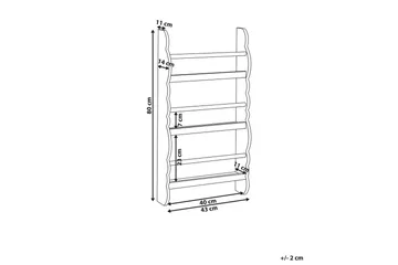 Bokhylla Rigolet Rosa, ljust trä - Rosa, ljust trä - Förvaring - Hylla - Bokhylla