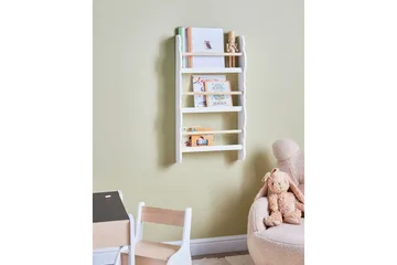 Bokhylla Rigolet Vit, ljust trä - Vit, ljust trä - Förvaring - Hylla - Bokhylla