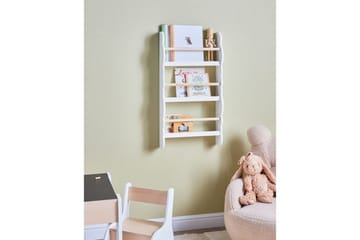 Bokhylla Rigolet Vit, ljust trä - Vit, ljust trä - Förvaring - Hylla - Bokhylla