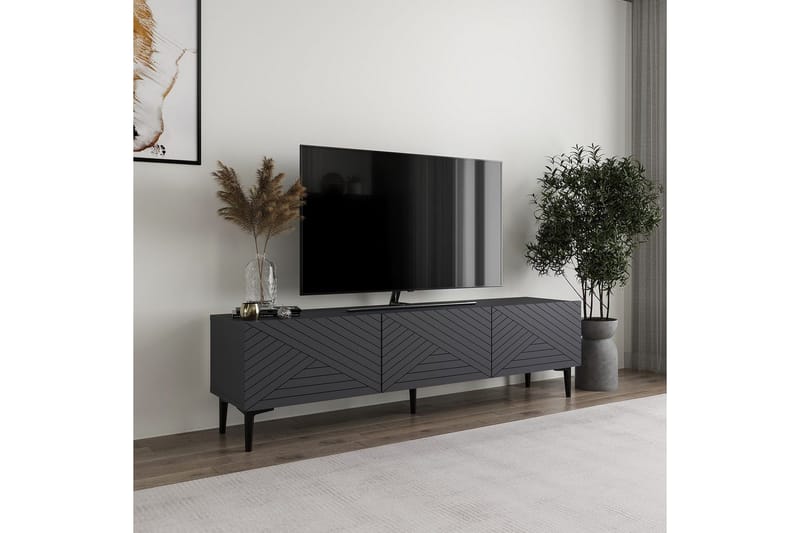 Botswana Tv-bänk 160 cm - Antracit - Möbler - TV- & Mediamöbler - TV bänk & mediabänk