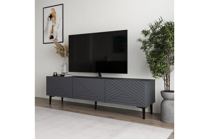 Botswana Tv-bänk 160 cm - Antracit - Möbler - TV- & Mediamöbler - TV bänk & mediabänk