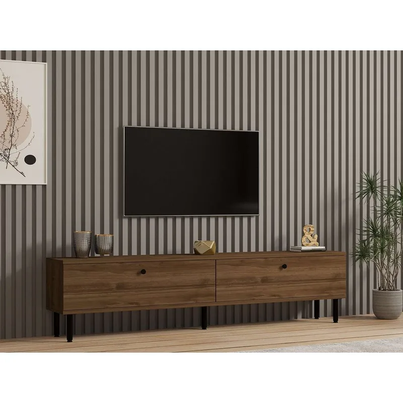 Bravic Tv-bänk 160 cm - Brun - Möbler - TV- & Mediamöbler - TV bänk & mediabänk