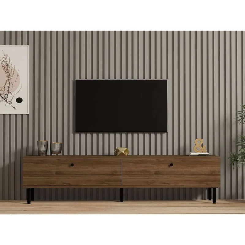 Bravic Tv-bänk 160 cm - Brun - Möbler - TV- & Mediamöbler - TV bänk & mediabänk