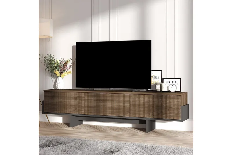 Brin Tv-bänk 180 cm - Brun/Svart - Möbler - TV- & Mediamöbler - TV bänk & mediab änk